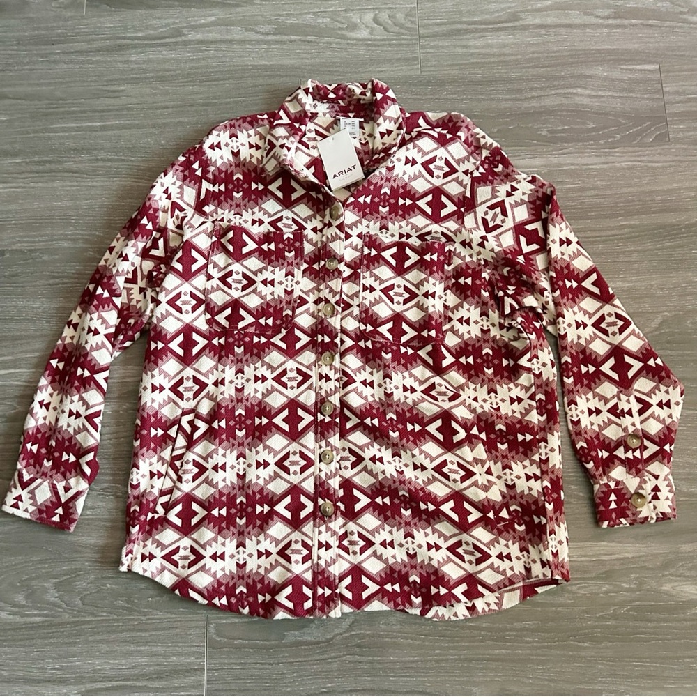 Ariat Fillmore Shirt Jacket Shacket Southwest Print Womens Size XXL NEW